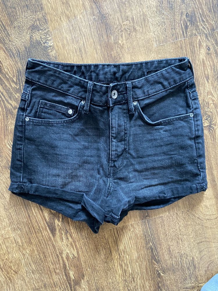 Szorty/ spodenki jeansowe wysoki stan 34/ xs H&M