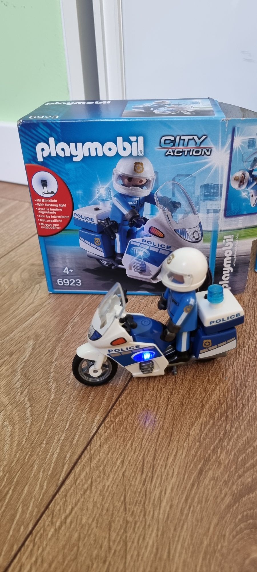 Playmobil policja city action 6920,6923 motor samochód