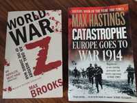 Książki po ang. World war Z i Catastrophe: Europe Goes to War 1914