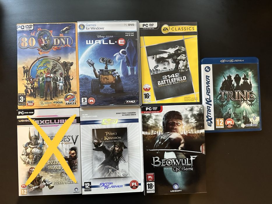 Gry na PC, możliwość kupna w zestawie i osobno