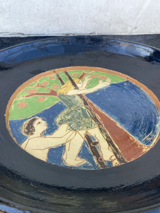 002 Talerz ceramiczny niemcy 36cm do powieszenia