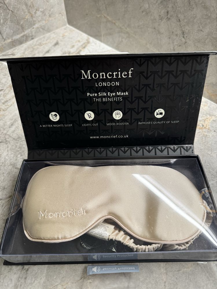 Маска для очей Moncrief London з натурального шовку