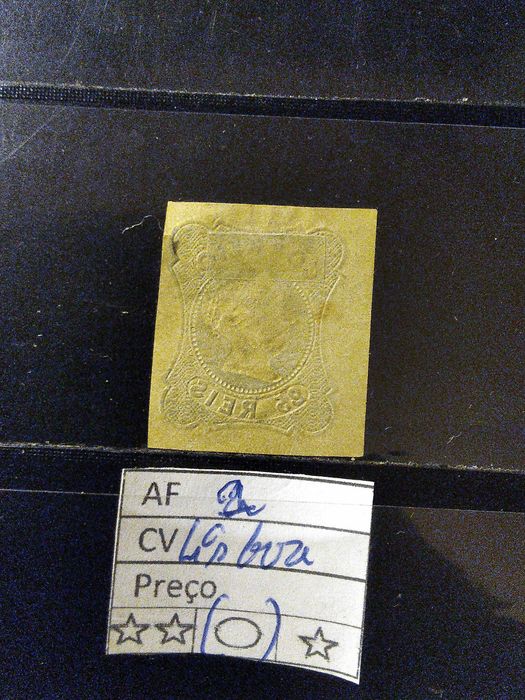 1853 D° Maria II (0) Carimbo de Lisboa