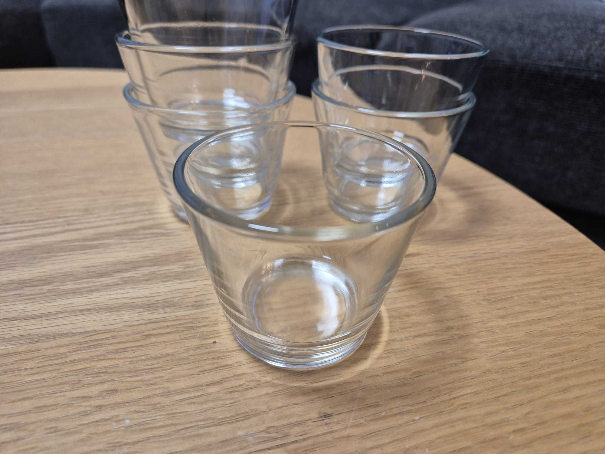 Zestaw szklanych podstawek na tealighty - 6szt.