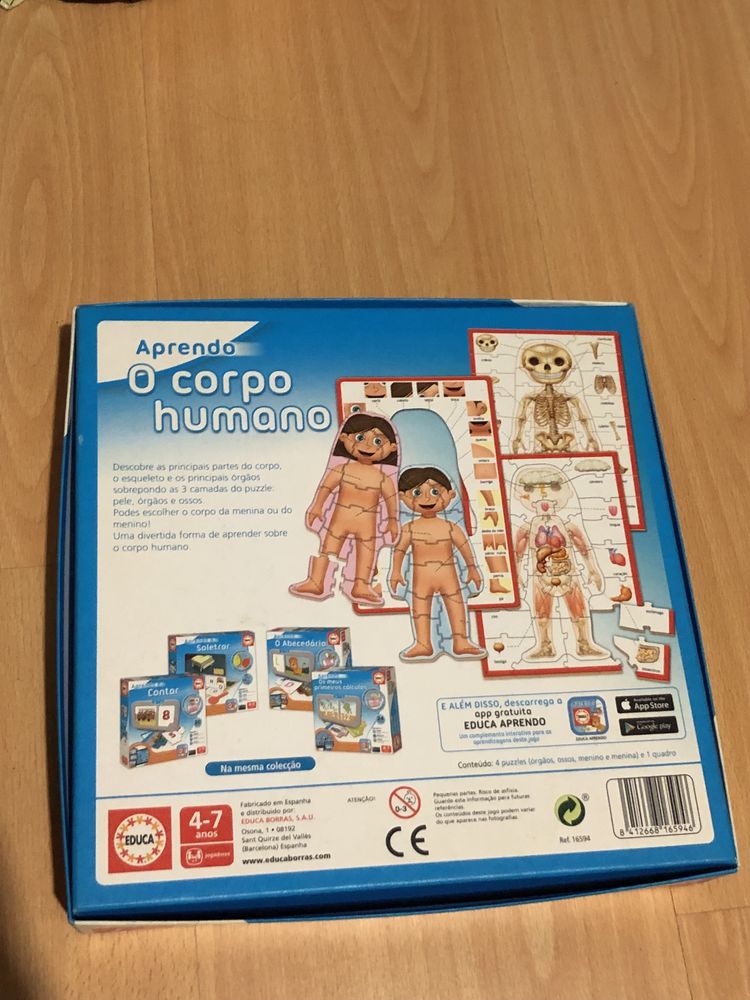 Jogo “Aprendo o Corpo Humano” para crianças