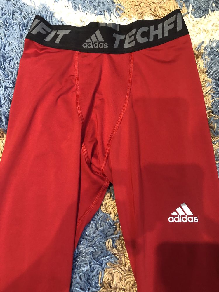Компрессионные, термо лосины, бриджи Adidas TECHFIT