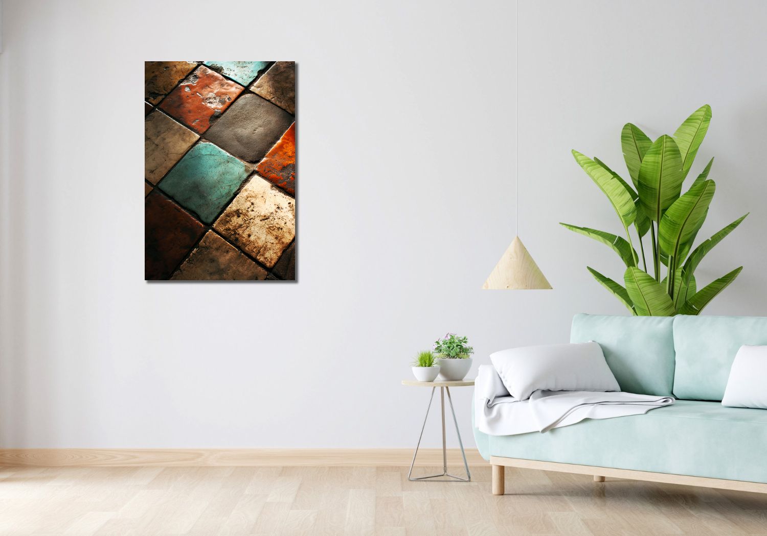 Obraz 60x90cm Ceramiczna Kompozycja