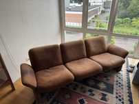 Skórzana sofa VINTAGE naturalna skóra wygodna SZWAJCARIA SOLIDNA