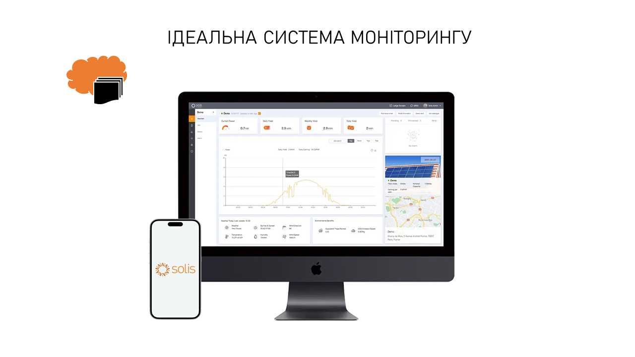 Гібридна сонячна станція Solis Elite 12 кВт