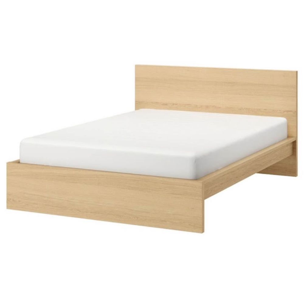 Cama Casal IKEA MALM + Colchão