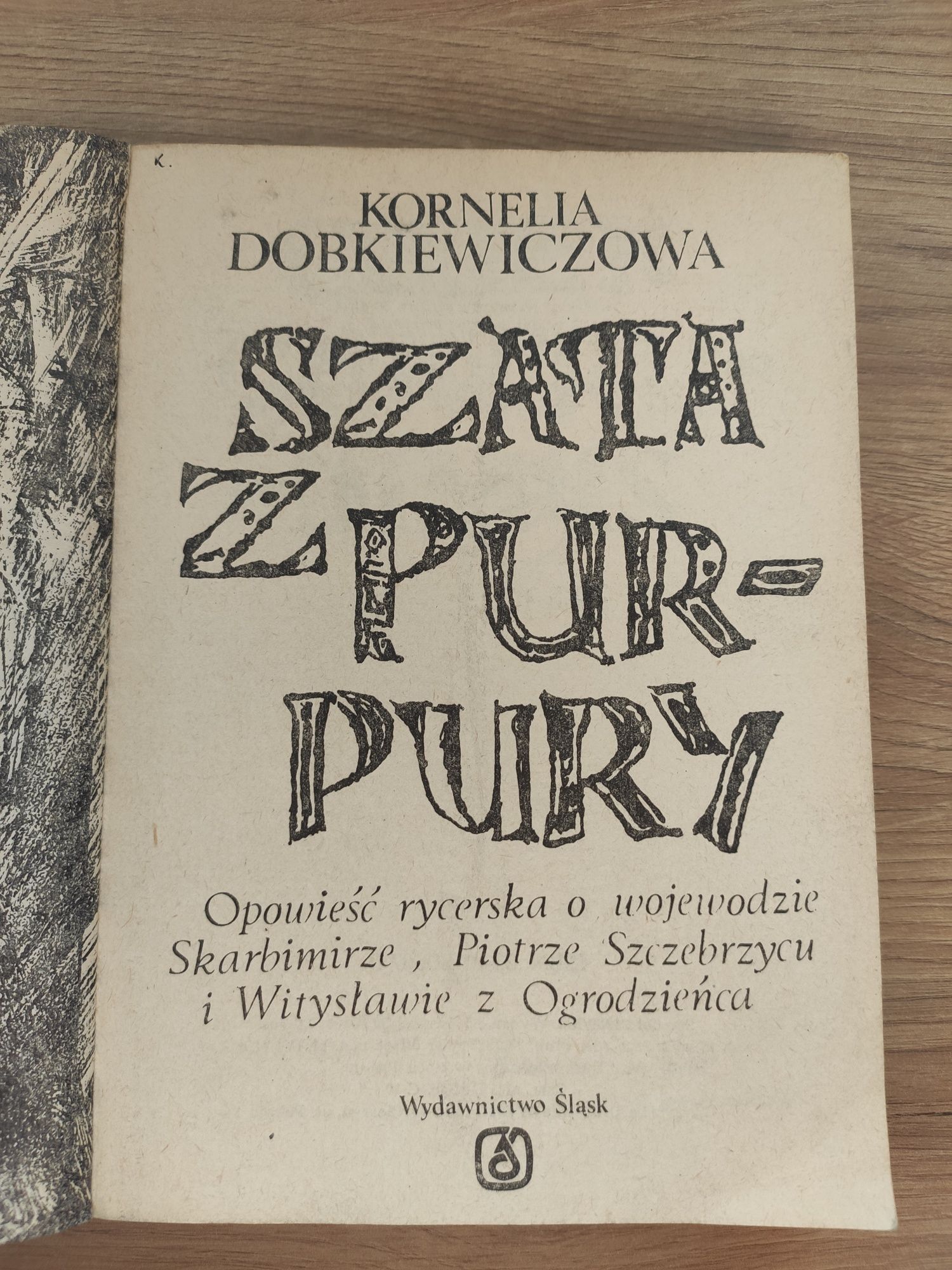 stara książka Kornelia dobkiewiczowa szata z purpury