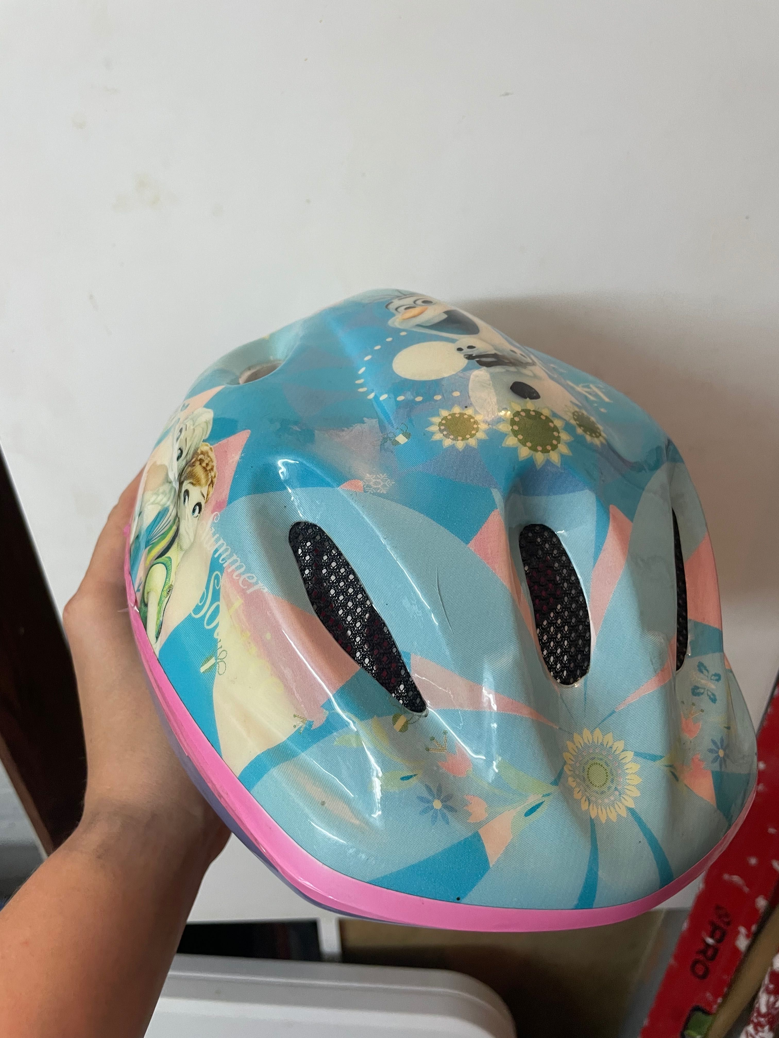 Kask rowerowy dziecięcy kask dla dziewczynki 51-56 cm