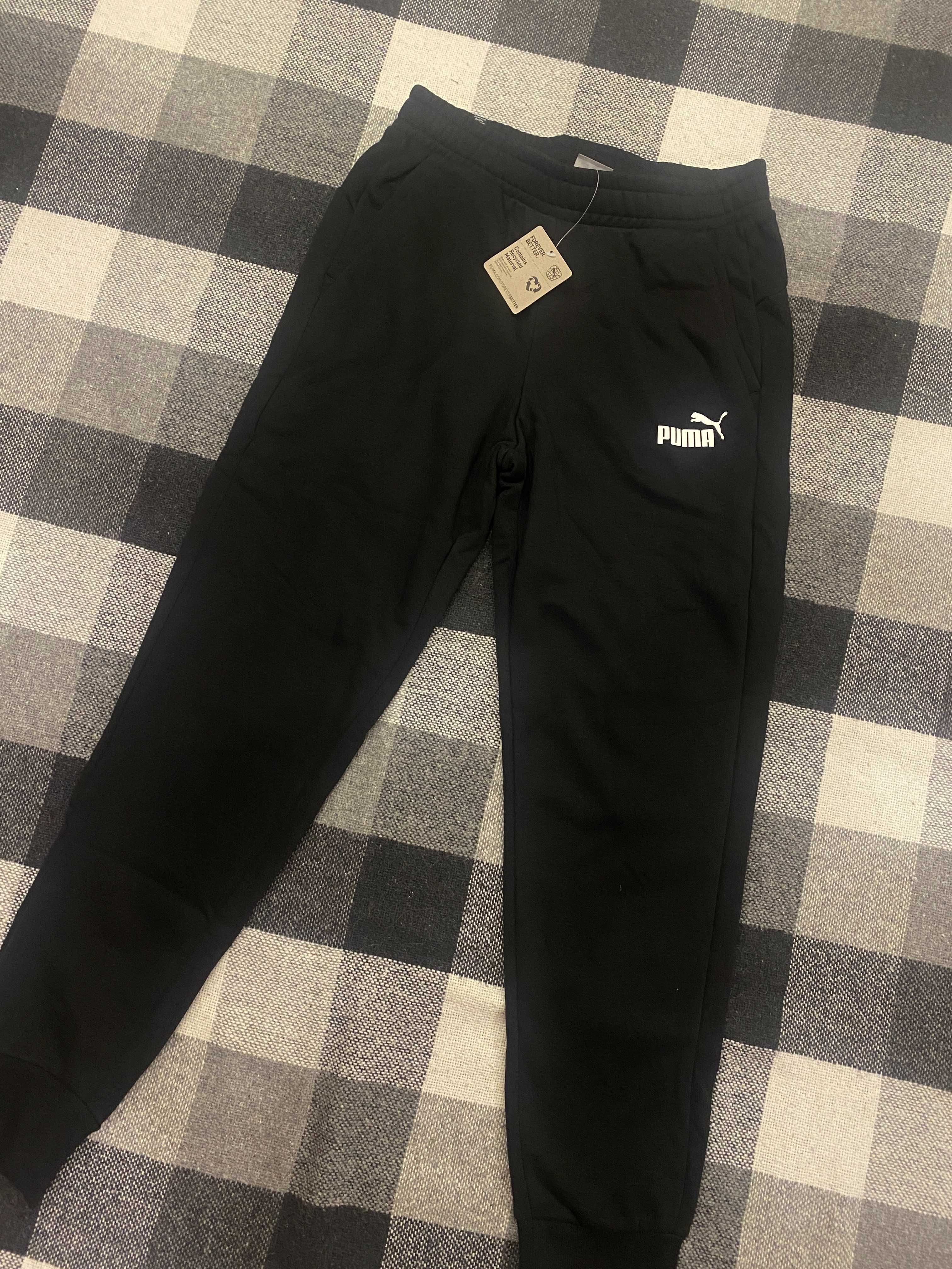 Чорні чоловічі штани puma essentials logo men's pants нові оригінал