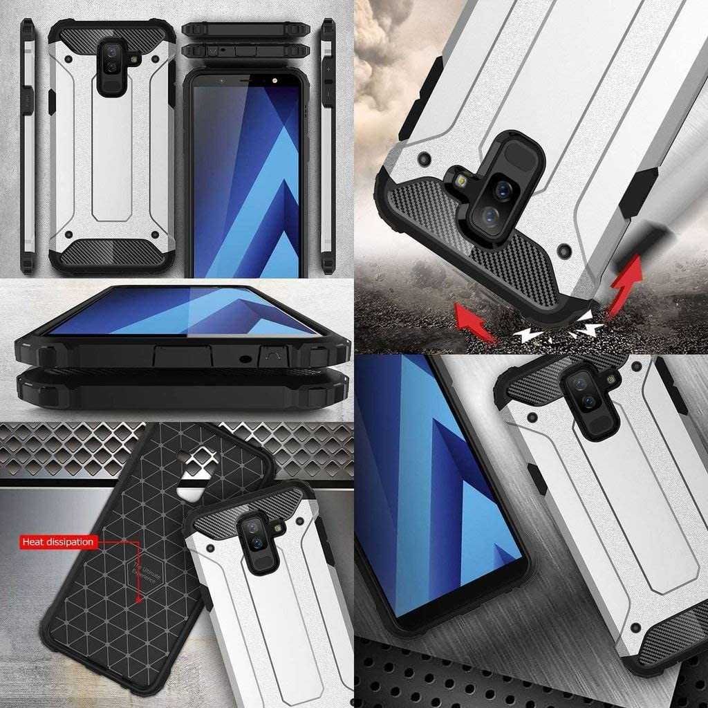 Case Etui Pancerne Samsung Galaxy A6 Plus 2018 + Szkło Hartowane