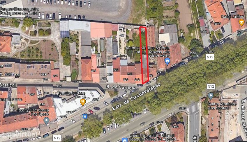 Vende-se terreno urbano, junto à estrada da Circunvalação