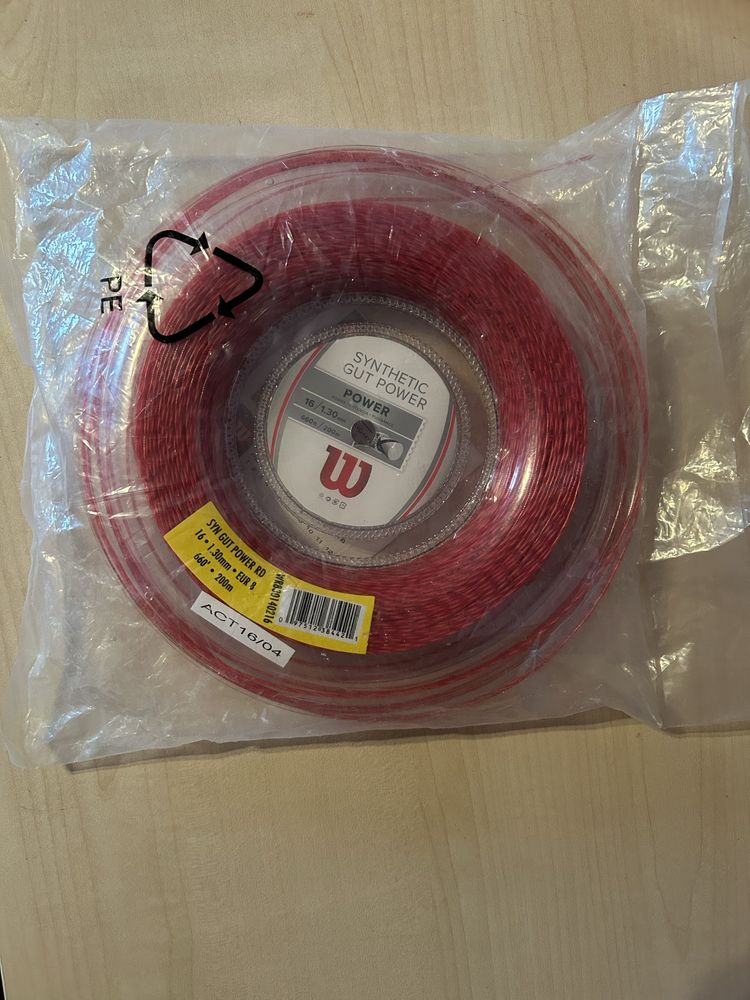 Rolo cordas de ténis Wilson Synthetic Gut Power 200m