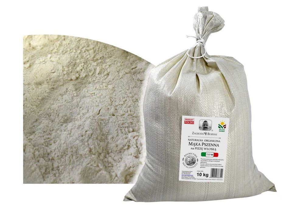 MĄKA Pszenna na Pizzę Włoską typ 00 bez Glifosatu i polepszaczy 10KG