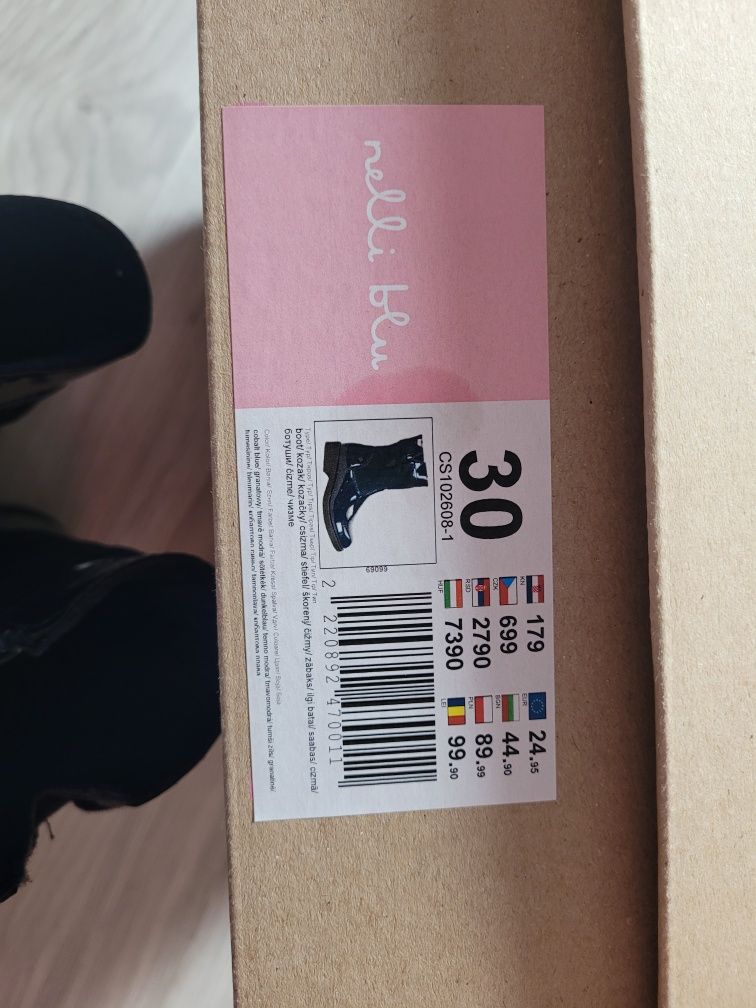 30 nelli blu CCC kozaki botki lakierki