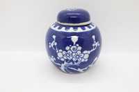 Pote Porcelana Chinesa Decoração Ginger a Azul e Branco XIX 10 cm