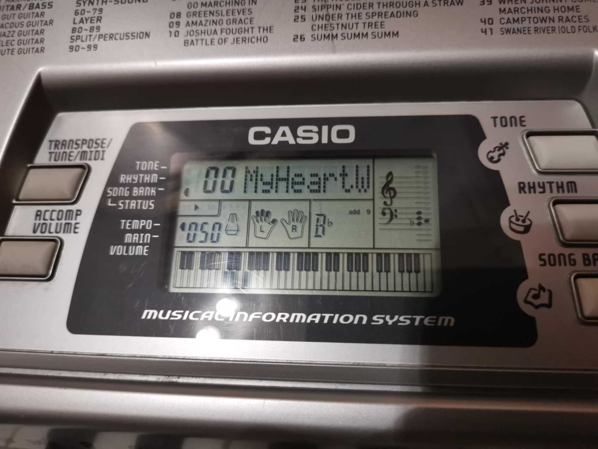 Keyboard CASIO CTK-496 + zasilacz STAN BDB