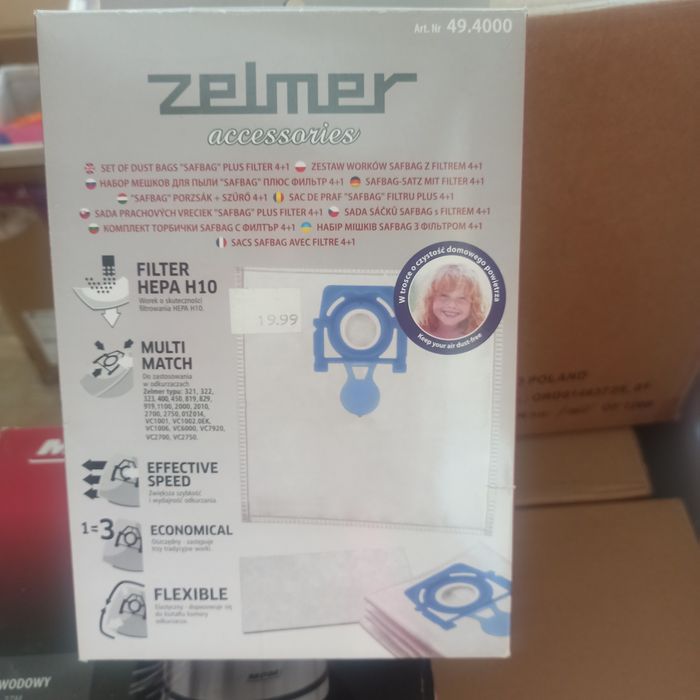Worki do odkurzacza Zelmer art.nr 49.4000