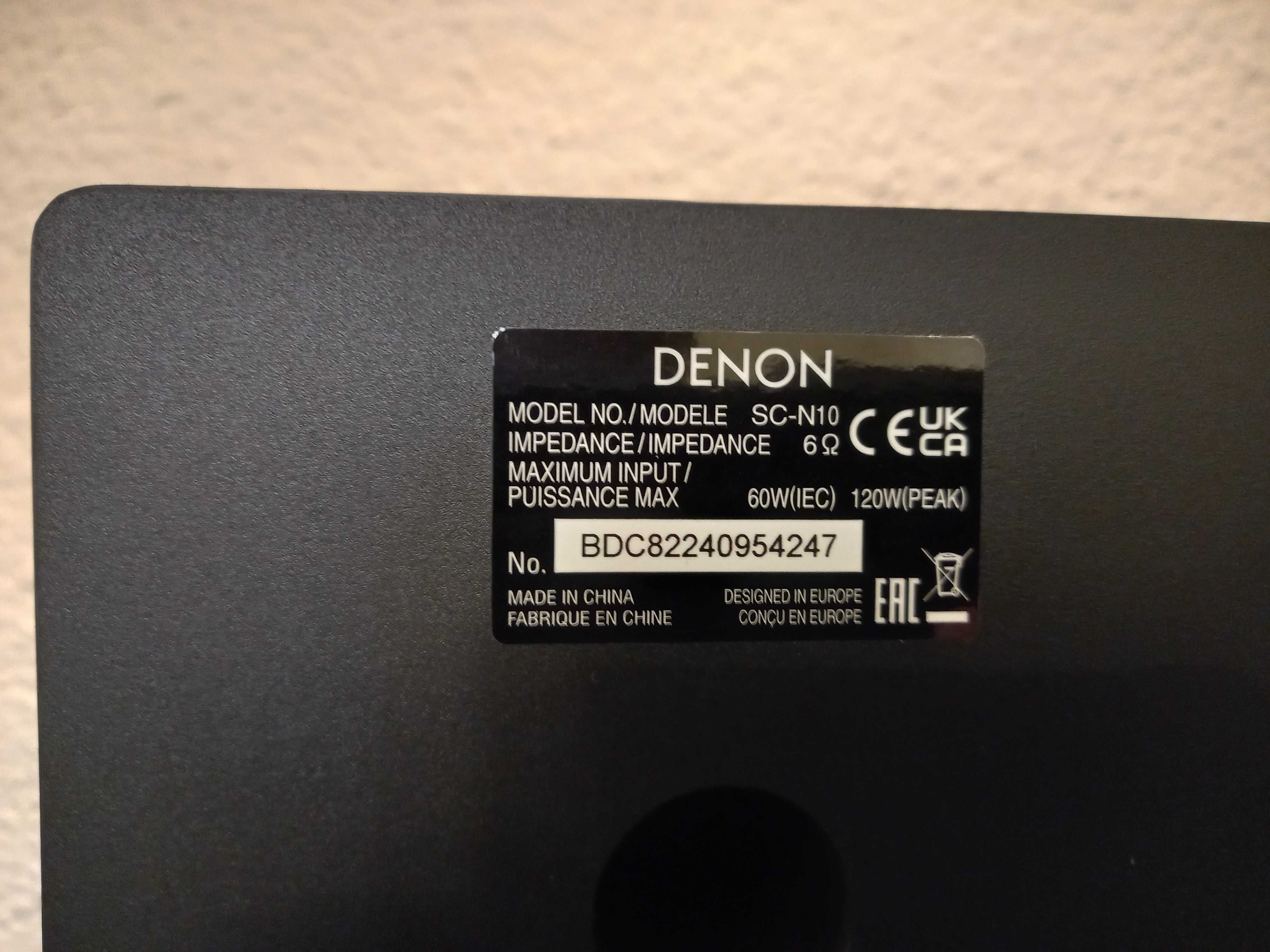 DENON Kolumny głośnikowe DENON SC-N10 Czarny (2 szt.)
