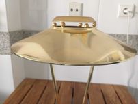 Candeeiro de secretária (dourado, com regulador de intensidade)
