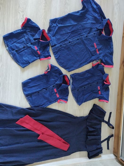 Набір фемілі лук (сорочки+жіноче плаття сарафан)