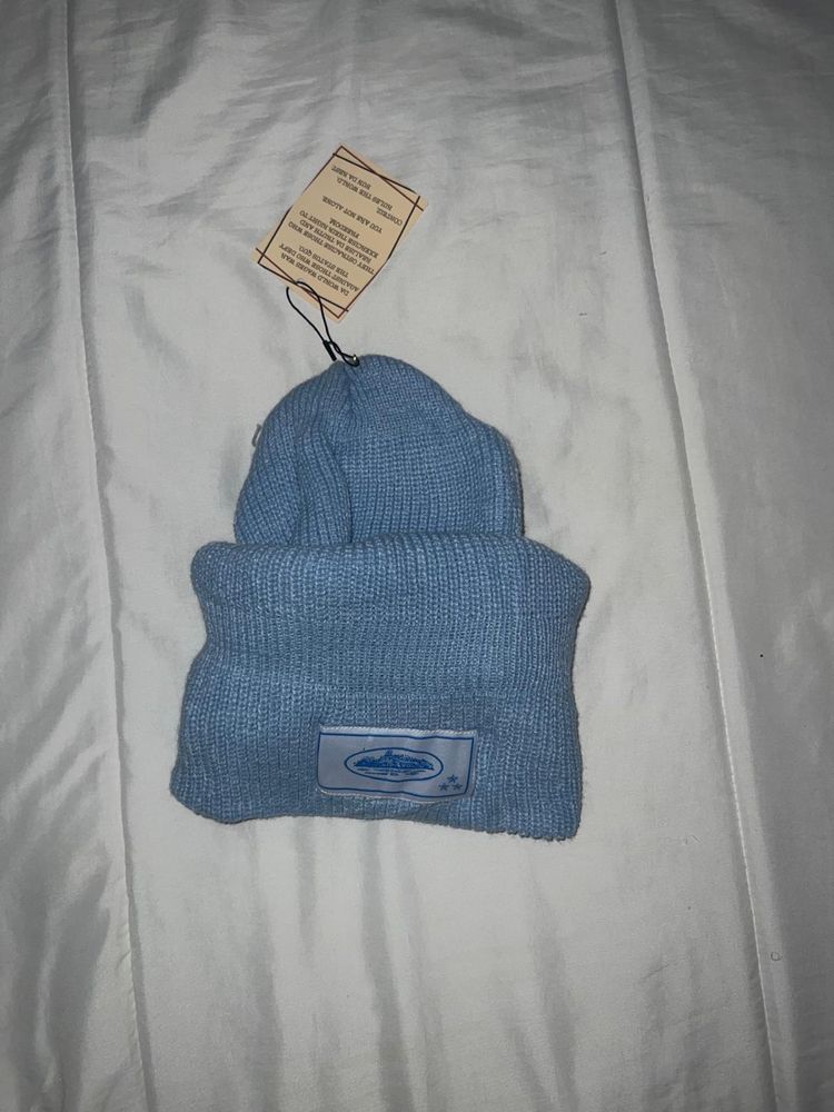 Balaclava/gorro azul claro da corteiz