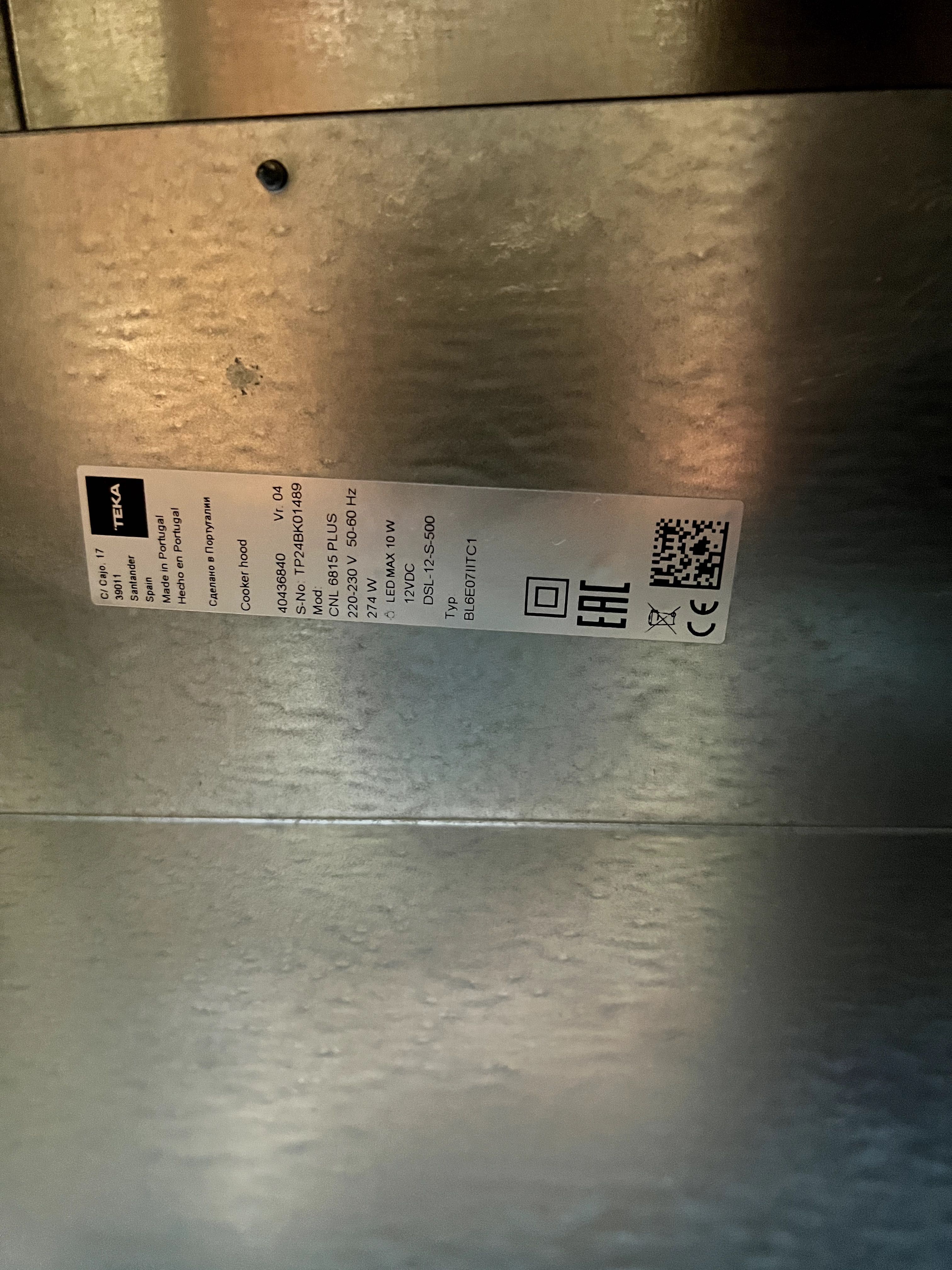 Exaustor TEKA CNL 6815 Plus (60cm) - praticamente NOVO!!!