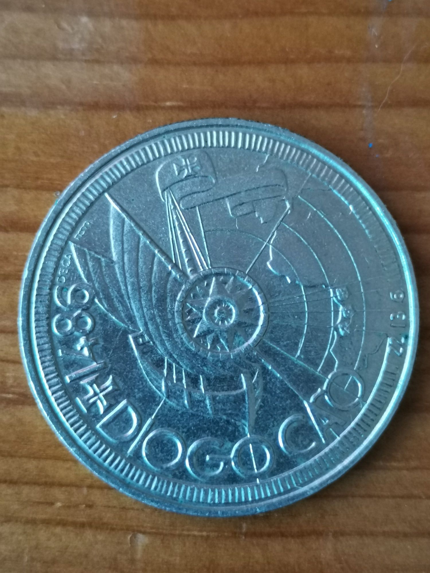 Moeda Comemorativa Portugal 100 Escudos 1987 - Diogo Cão