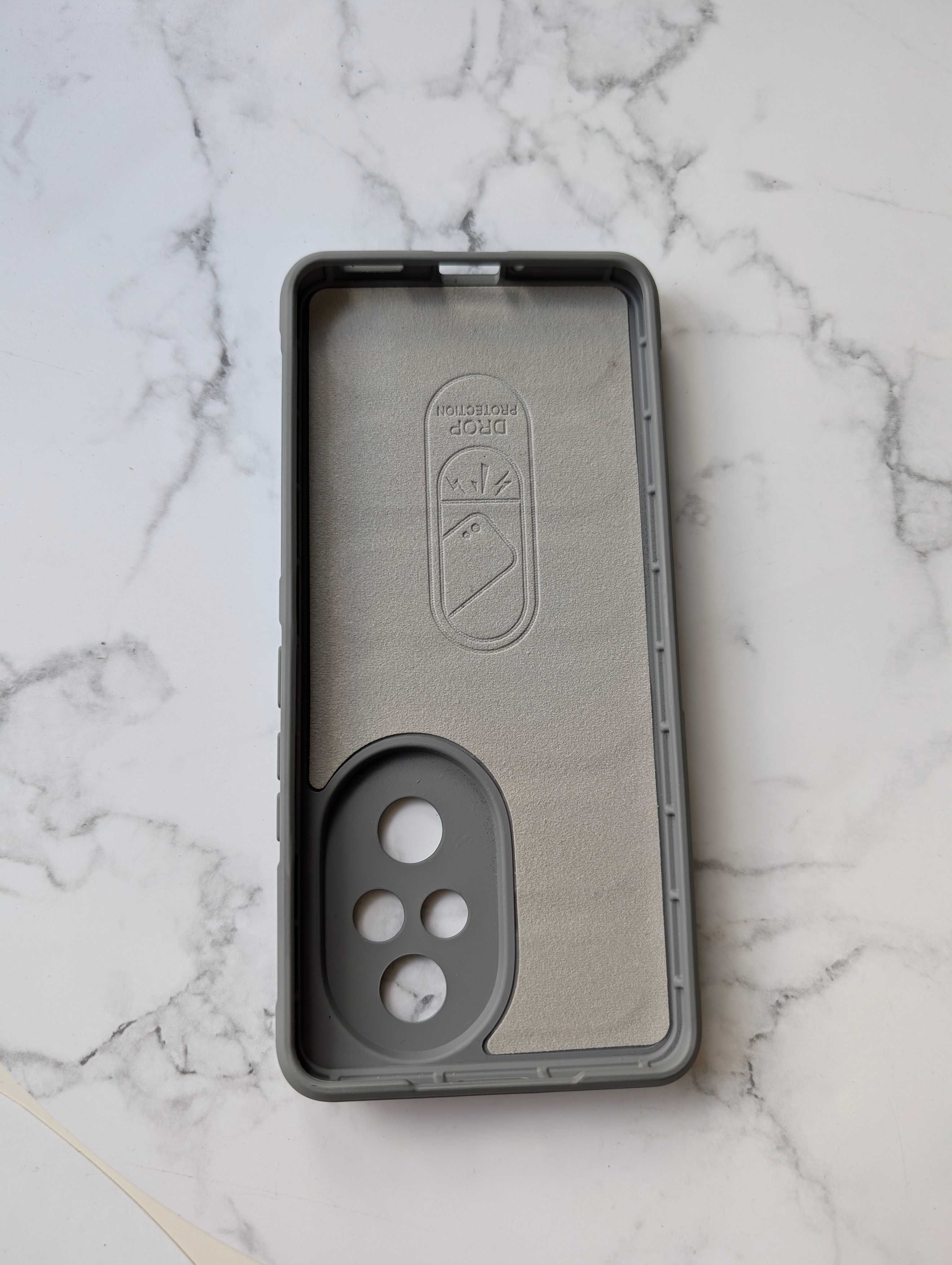 Etui Bizon Case szary do Honor 200 pro