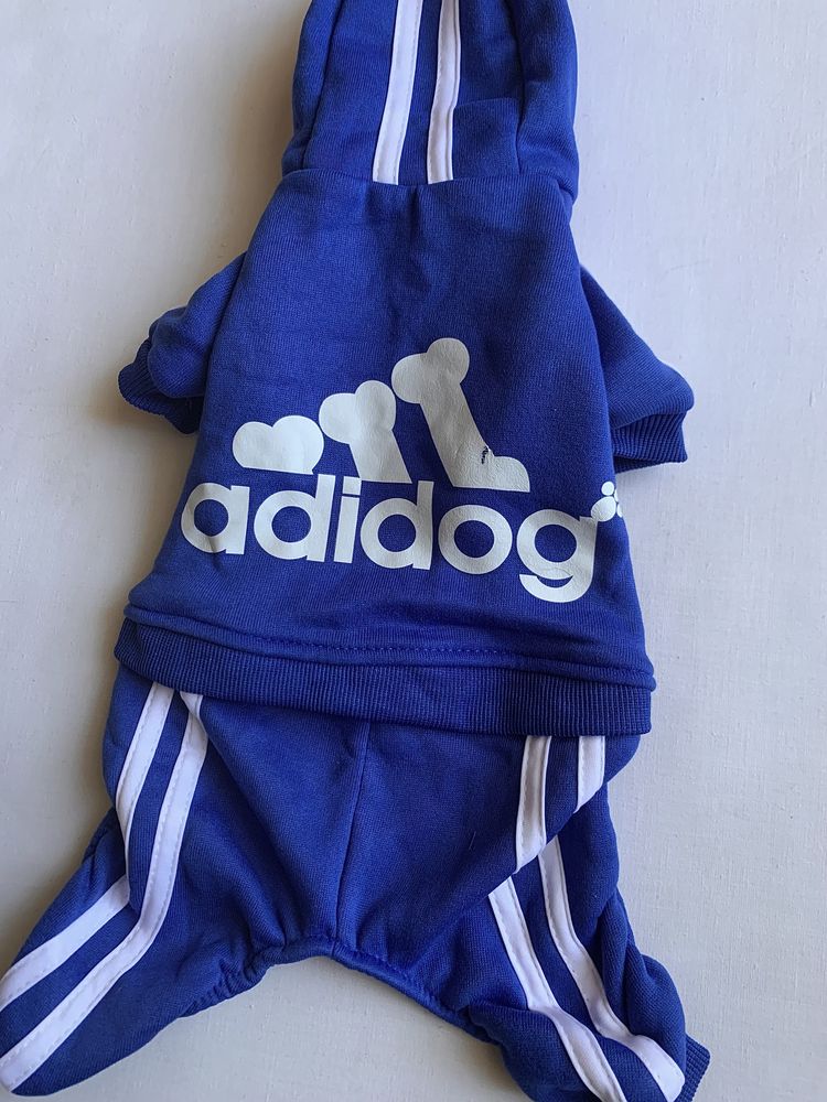 Kombinezon/Bluza/Kurtka z kapturem/z polaru dla psa, L, Blue/Niebieska