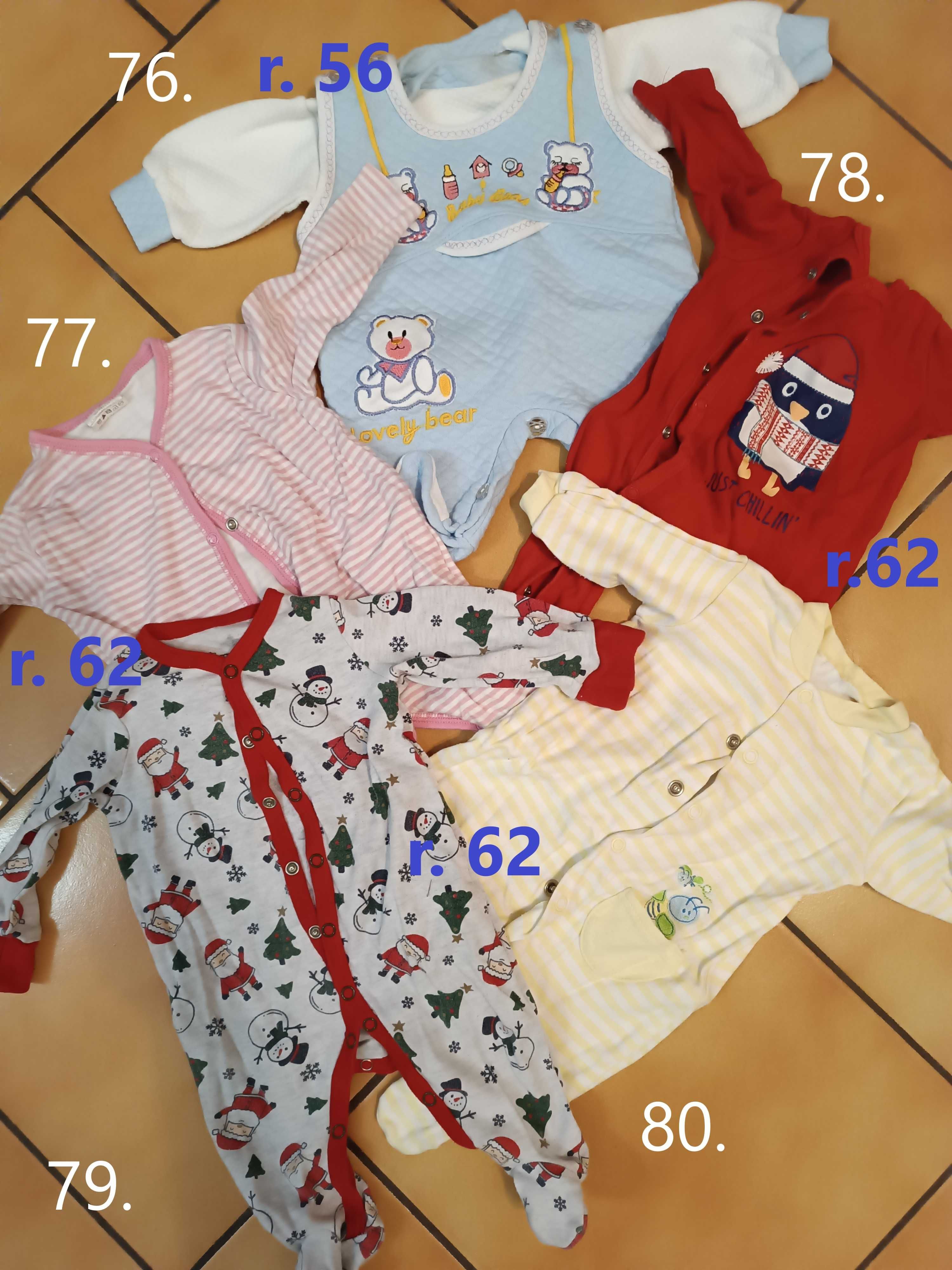 Paka ubrań dla noworodka, niemowlaka dziewczynki 0-3 msc 56 62