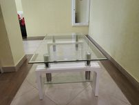 Mesa em vidro para sala
