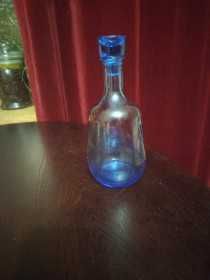 Графін скляний блакитний