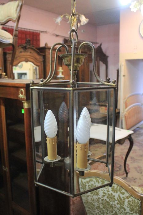 Francuska wisząca lampa - żyrandol - latarenka - Gryfino