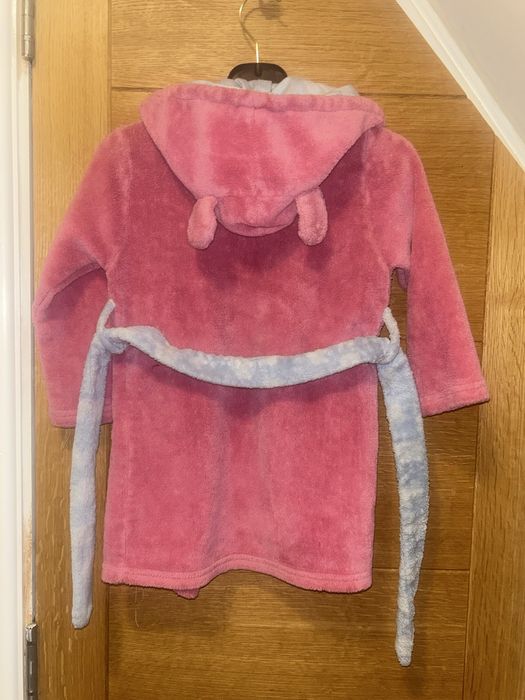 Szlafrok dziewczęcy z kapturem Świnka Peppa