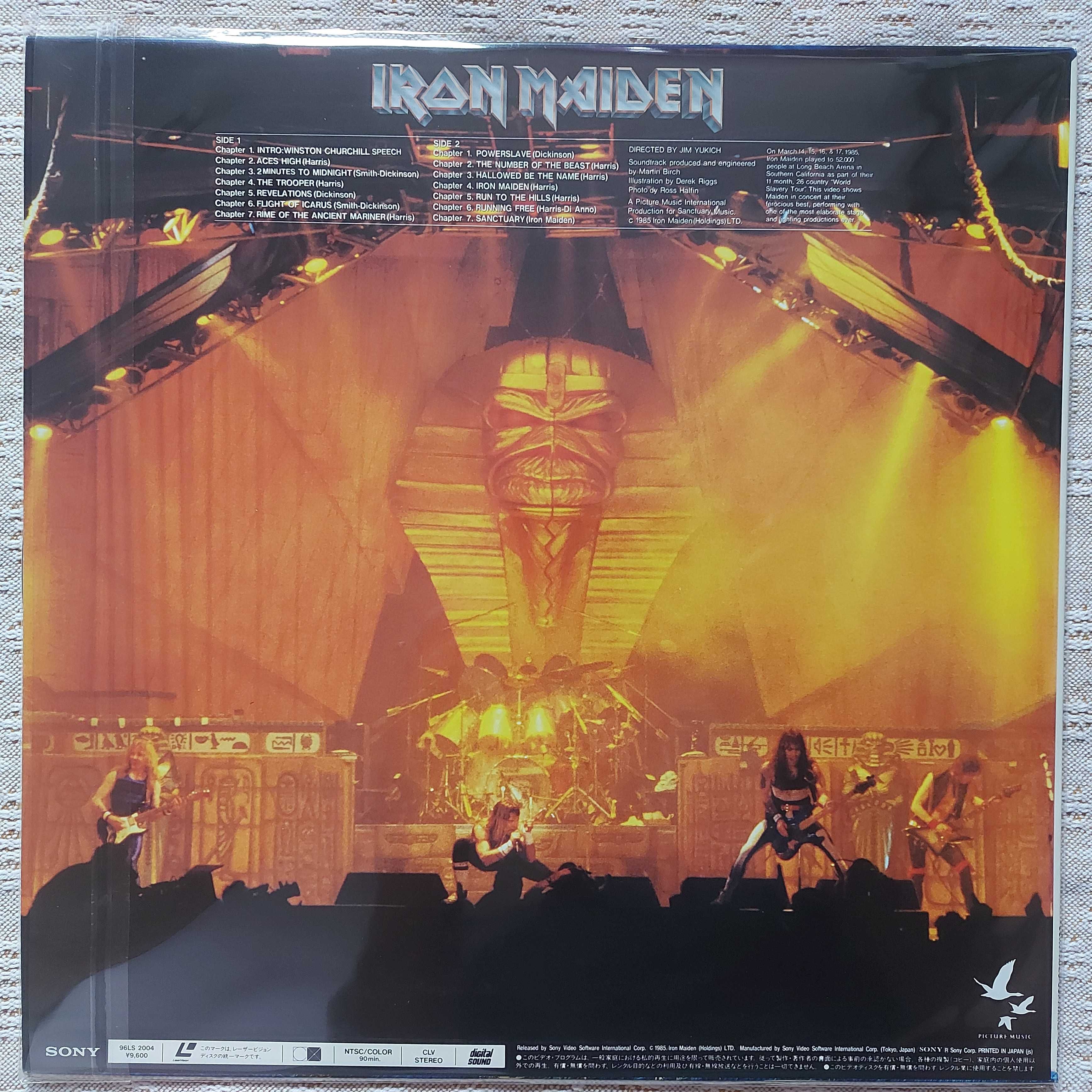 Laserdisc Iron Maiden ‎Live After Death - World Slavery Tour '85 Japan