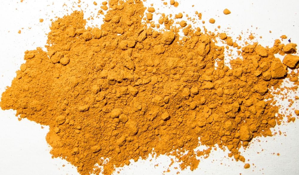 охра темно желтая.для иконописи и живописи.