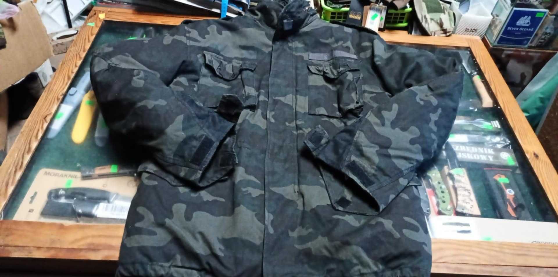 Kurtka Wojskowa M65 Surplus Tex Black Camo r.M z podpinką