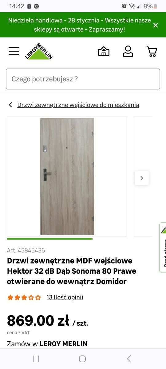 Drzwi wejściowe do mieszkania