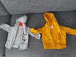 Rozpinane bluzy z kapturem 74/80 2x Sinsay
