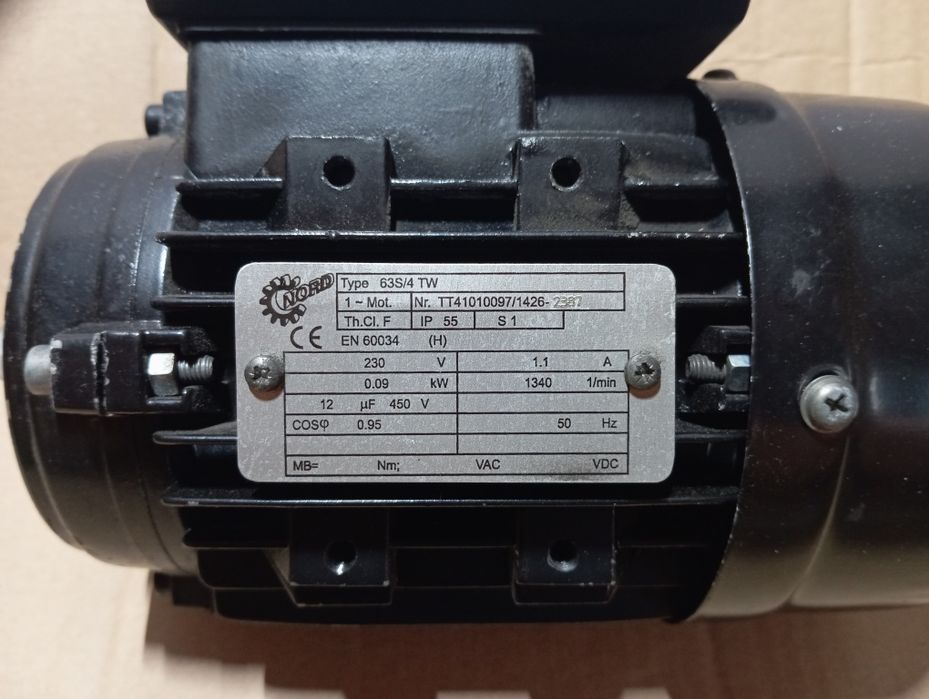 Silnik elektryczny do podajnika ekogroszku lub pelet