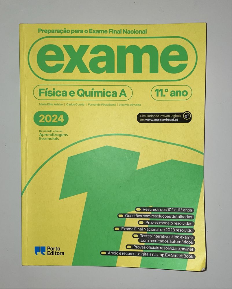 Livro de preparação para exame de Fisica e Quimica