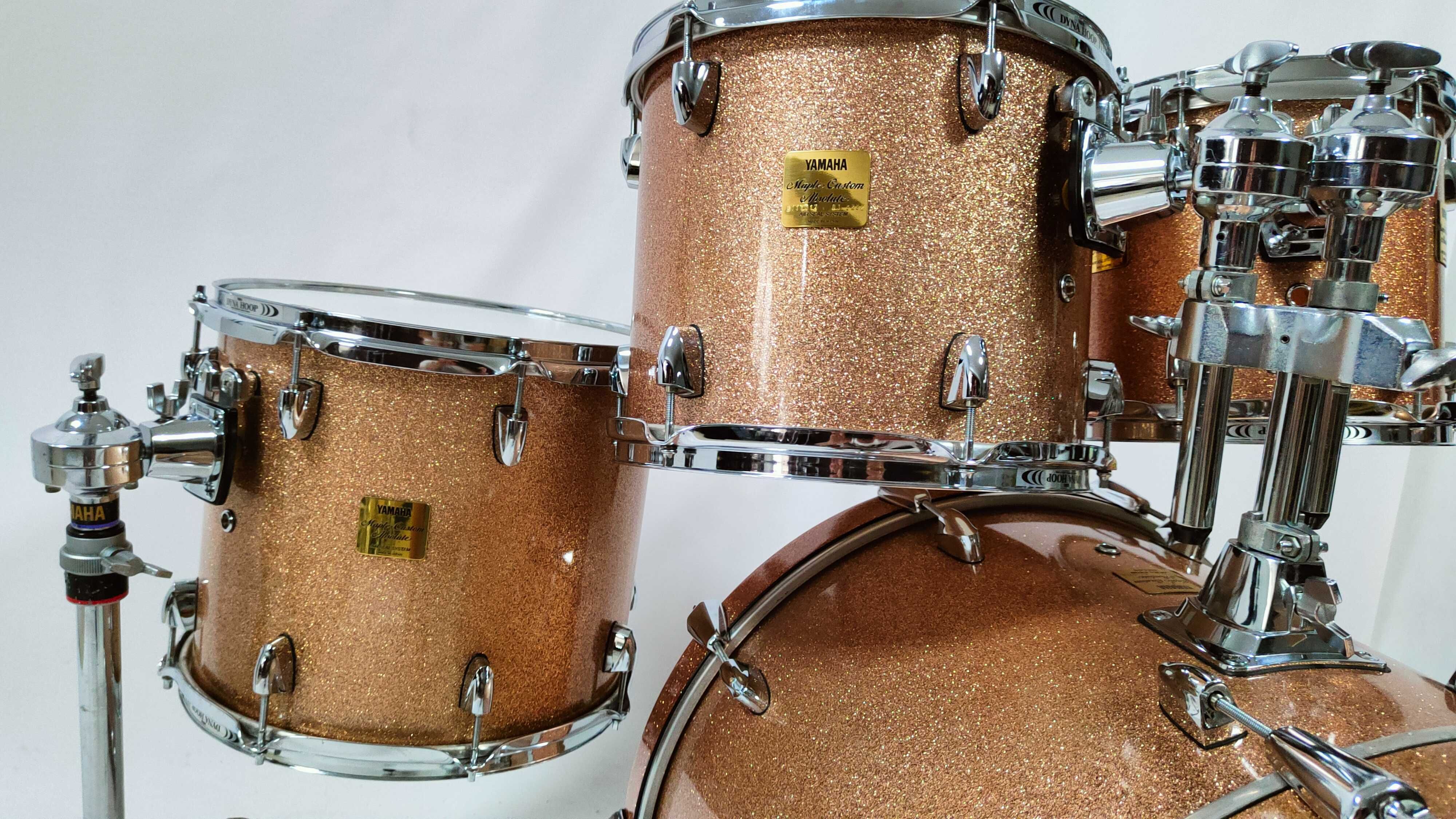 Yamaha Maple Custom Absolute Pink Champagne Sparkle 10,12,14,22"-Japan