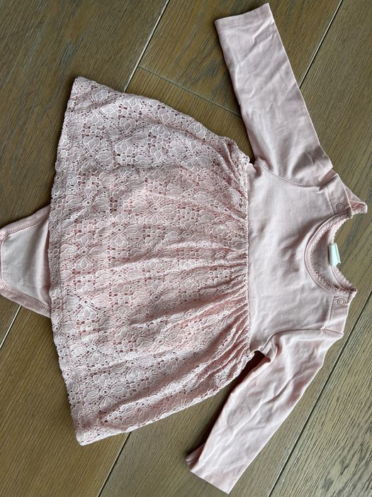 Sukienka body różowe H&M rozmiar 68