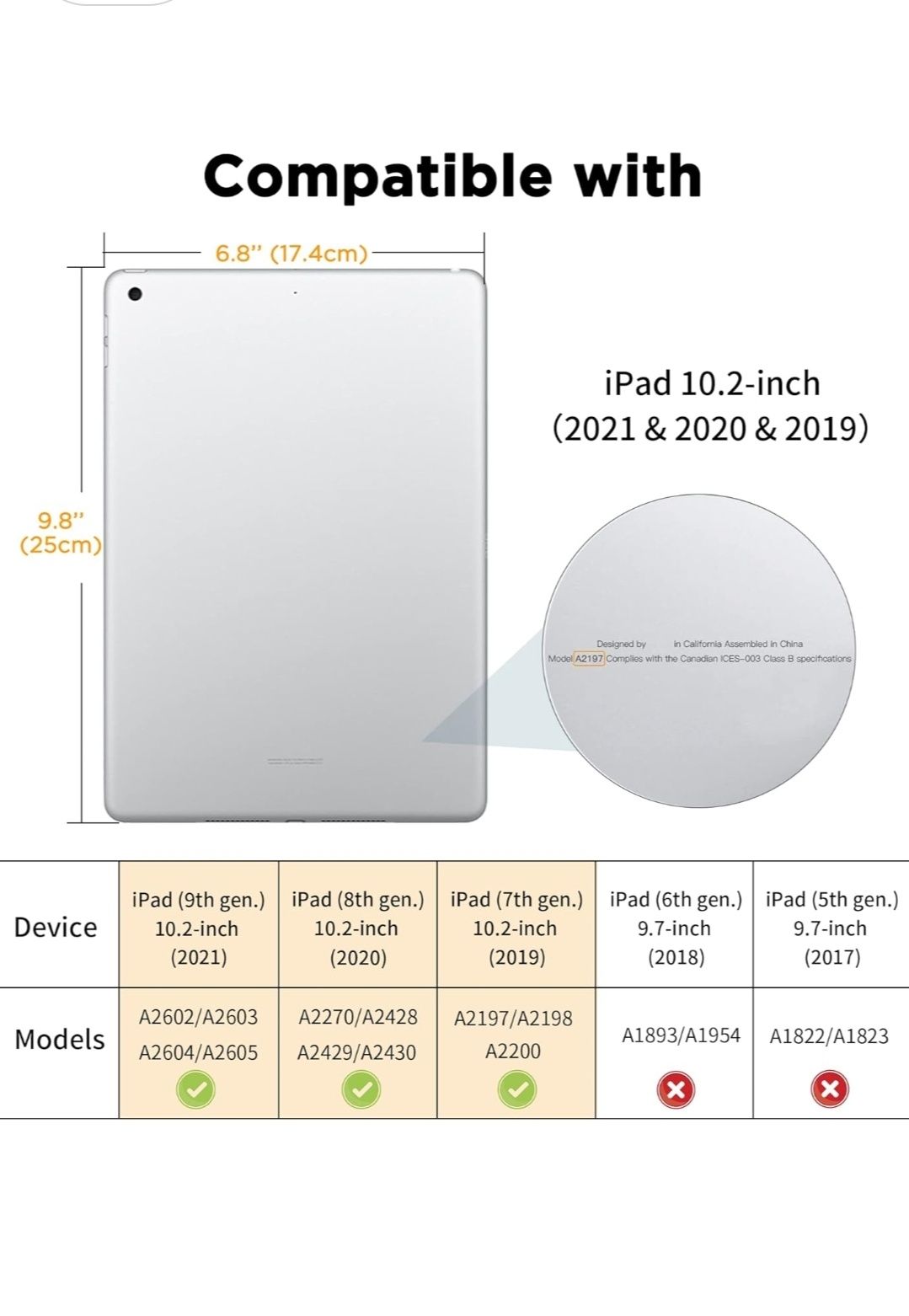 EasyAcc Etui z klawiatura QWERTZ dla iPad 10,2" (9./8./7. gen) – 3w1