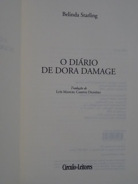 O Diario De Dora Damage de Belinda Starling