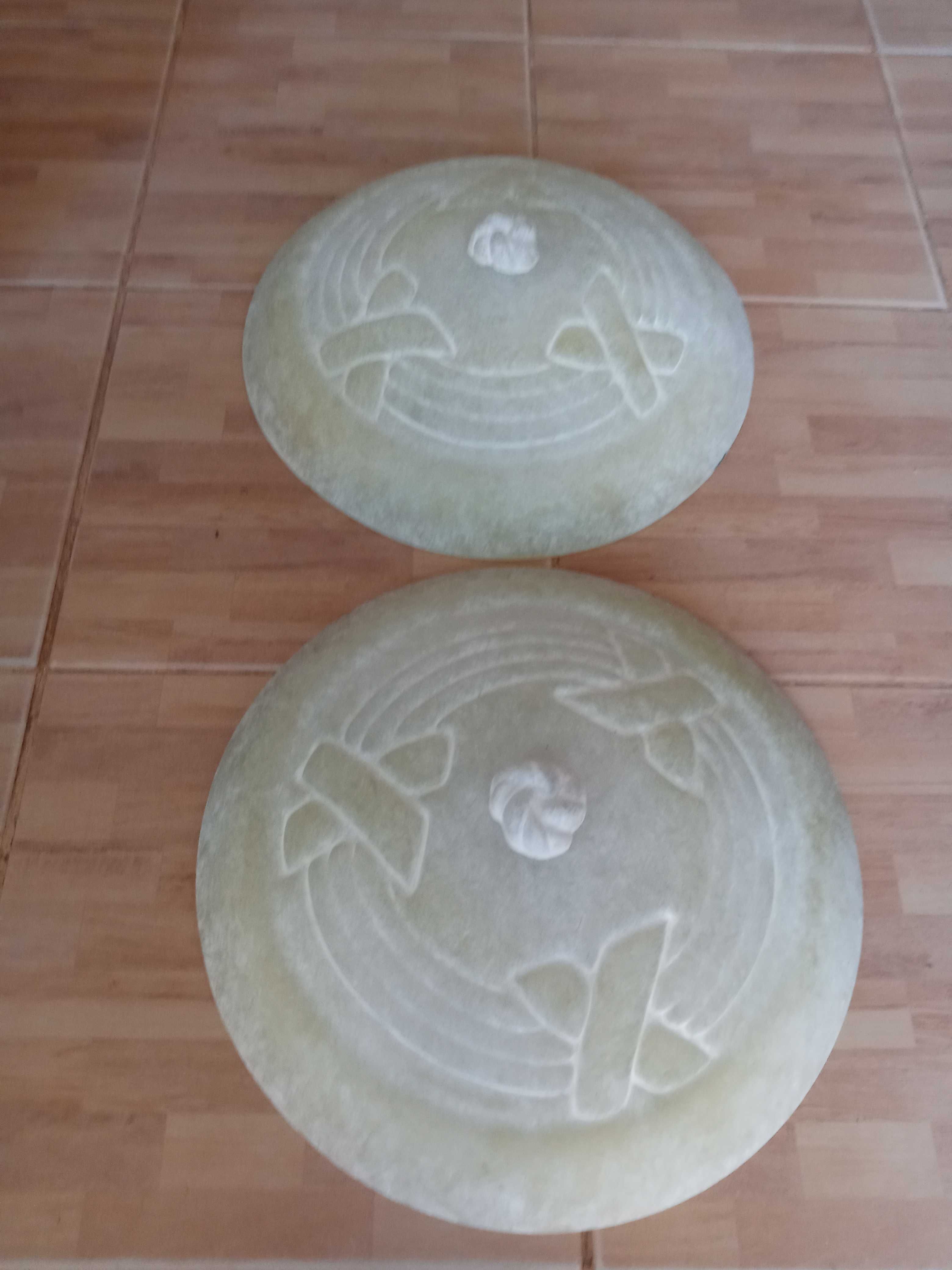 2 lindos candeeiros d tecto com 40cm como novos